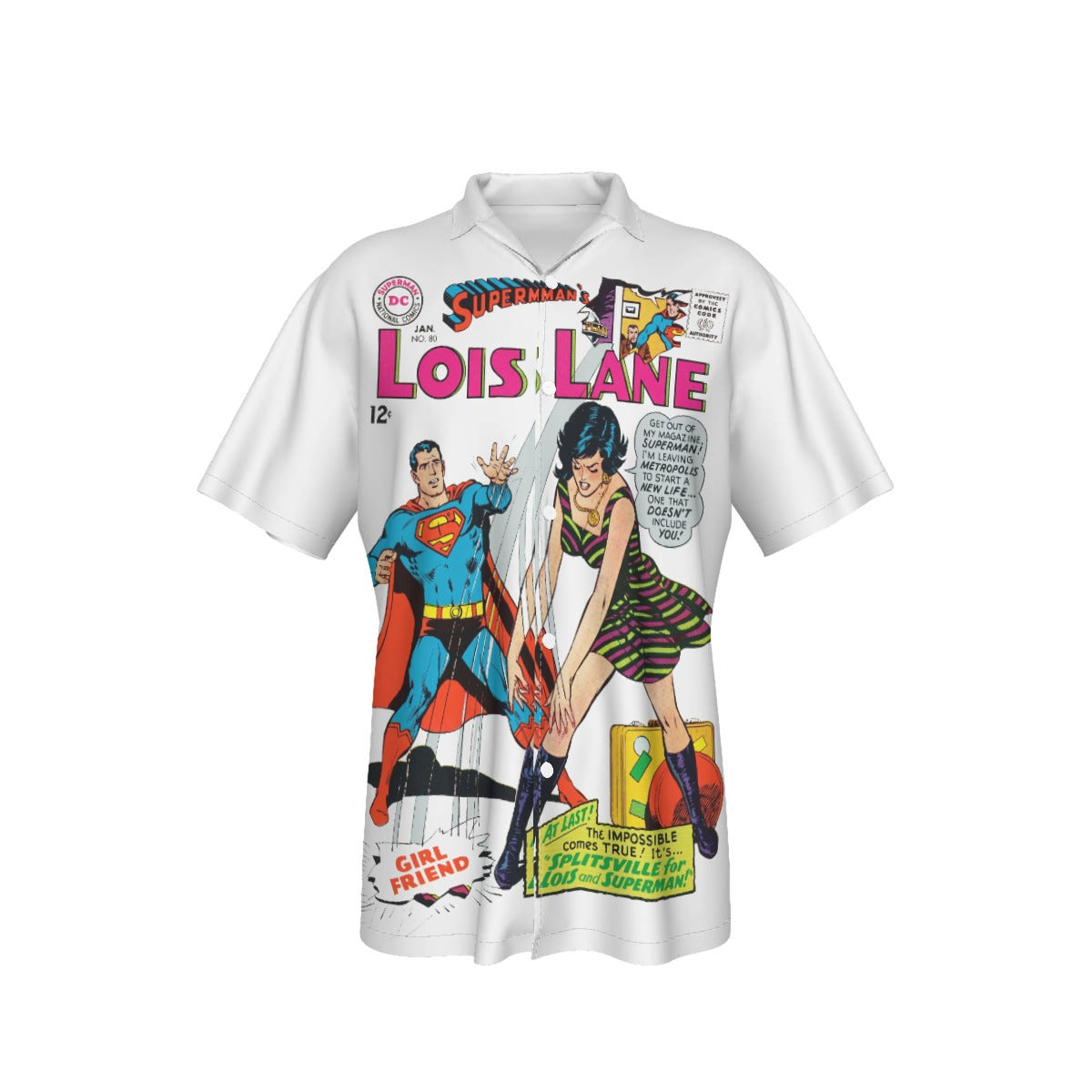 LOIS LANE 80 All Over Print Shirt & Tank Top - SUPERMAN'S GIRLFRIEND