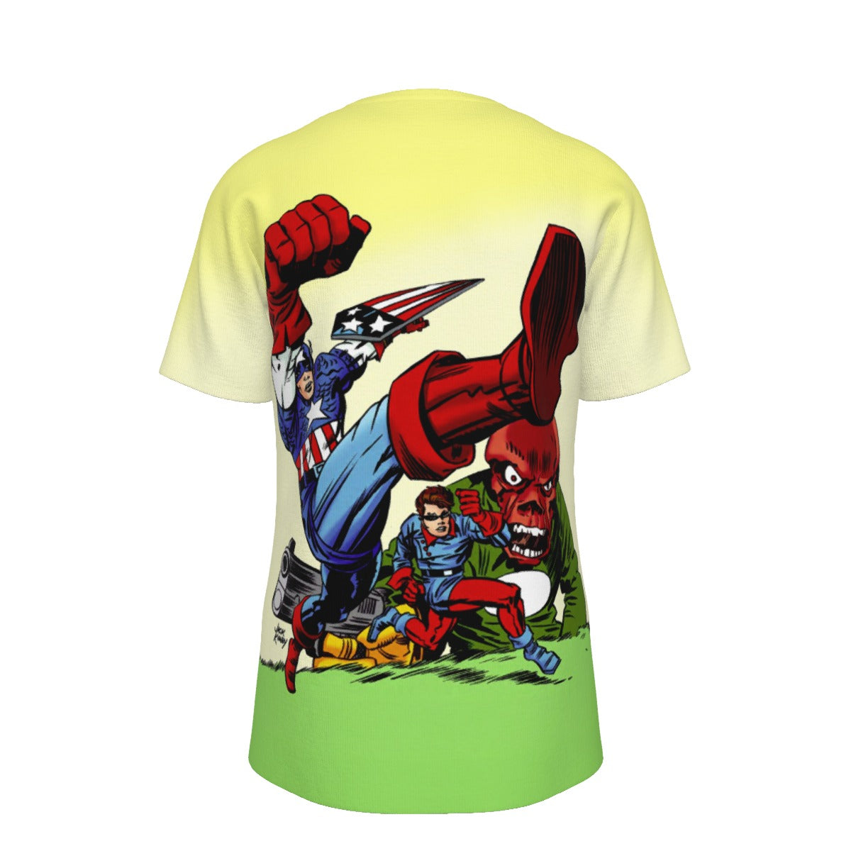 CAPTAIN AMERICA KIRBY STYLE ALL OVER PRINT SHIRT OR TANK