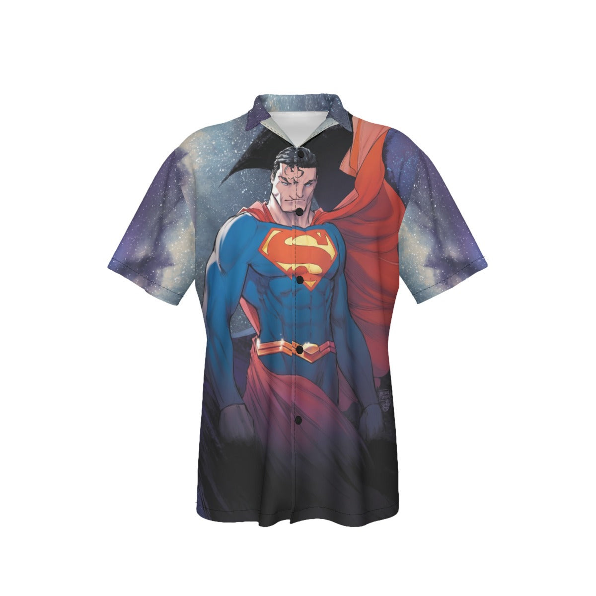 SUPERMAN: DARK KNIGHT: METAL 1 VAR COVER ALL OVER PRINT SHIRT OR TANK -MICHAEL TURNER ART