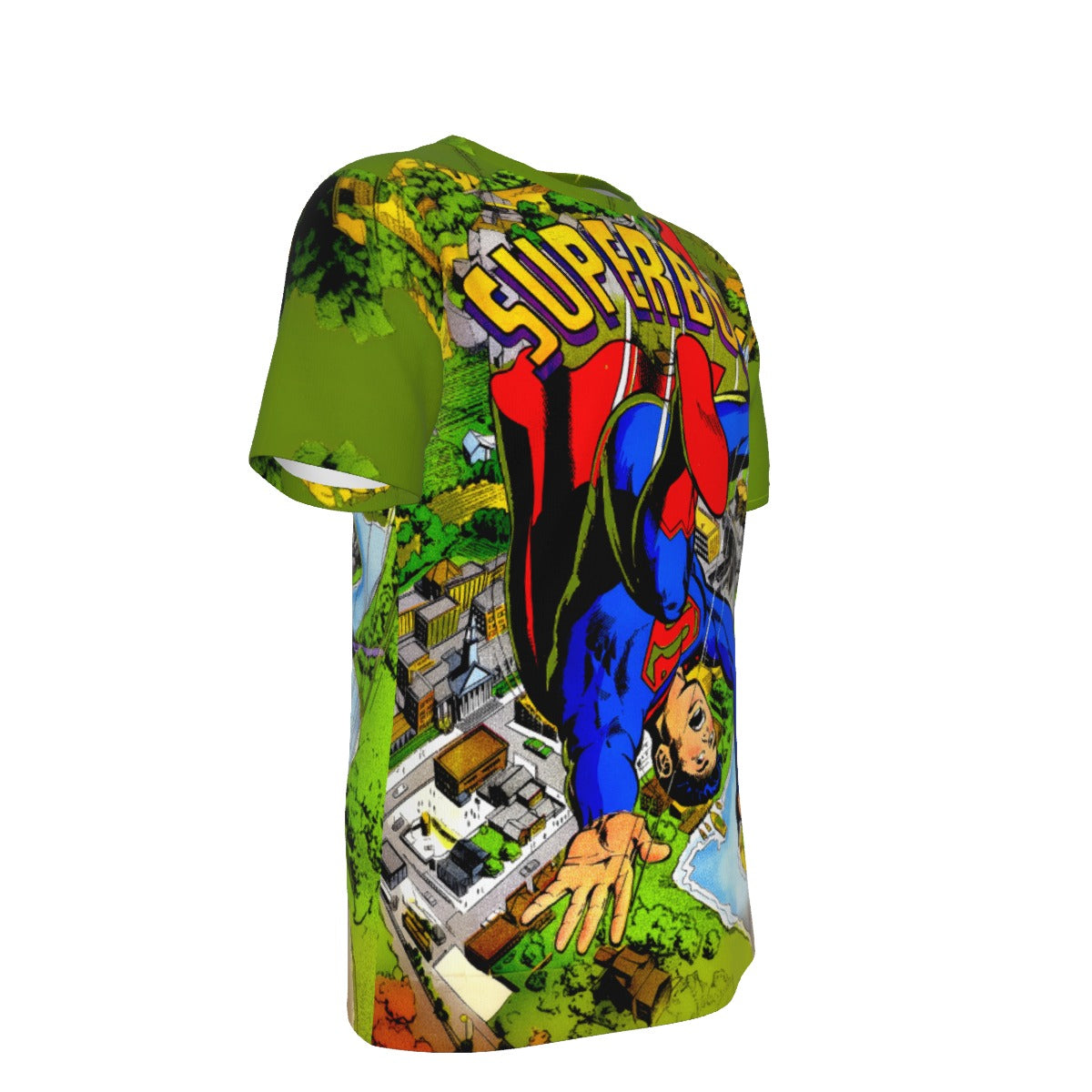 SUPERBOY 143 FALLING COVER ALL-OVER PRINT SHIRT AND TANK TOP