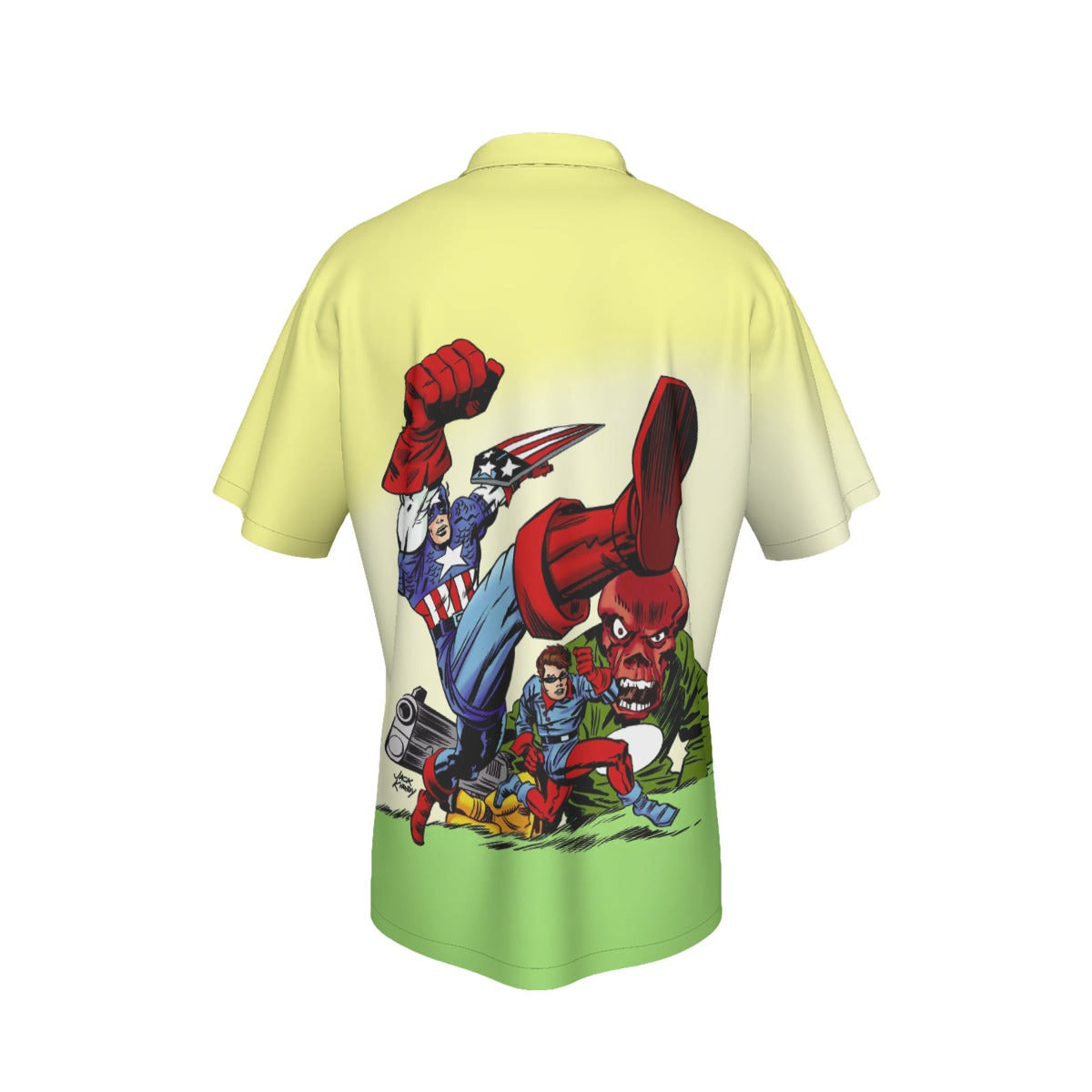 CAPTAIN AMERICA KIRBY STYLE ALL OVER PRINT SHIRT OR TANK