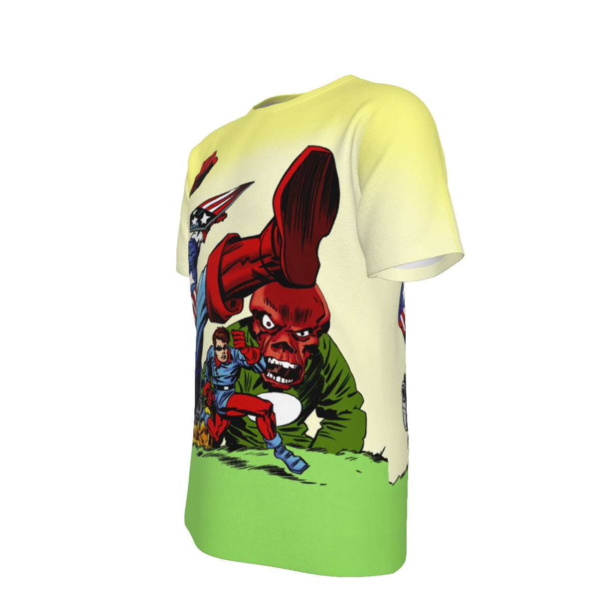 CAPTAIN AMERICA KIRBY STYLE ALL OVER PRINT SHIRT OR TANK